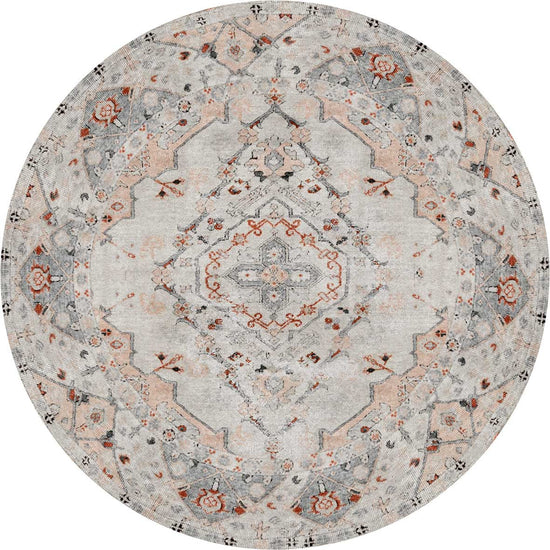Sauville Multi Washablev Round Rug - VITAL 2463-00