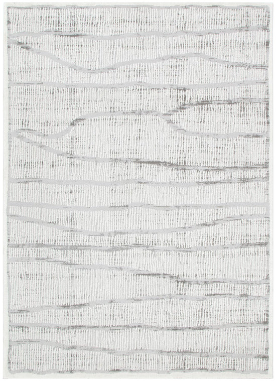 Sierra Abstract Silver Lines Rug