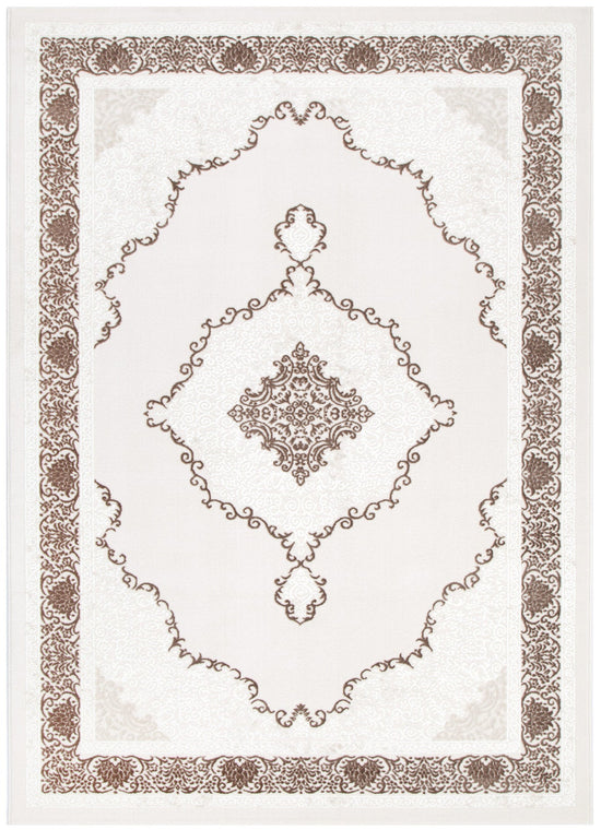Amalfi Oriental Medallion Brown Rug - AMAL05