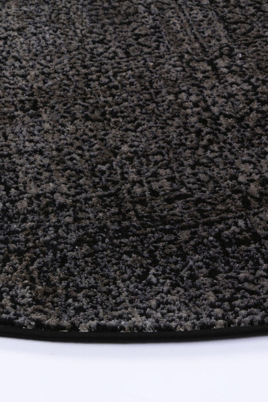 Brooklyn Distressed Oriental Pewter Round Rug