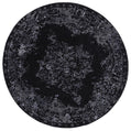 Brooklyn Distressed Medallion Silver Round Rug
