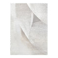 Dorado Abstract Contour Grey Beige Rug