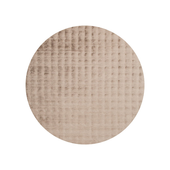Purity Washable Round Rug Dark Beige