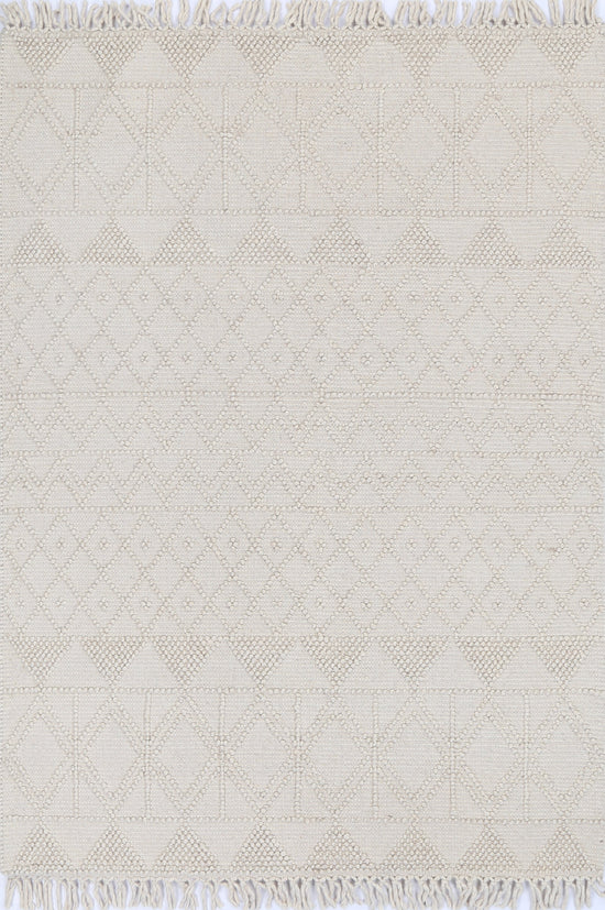 Diego Inca Beige Wool Rug - DIEG01