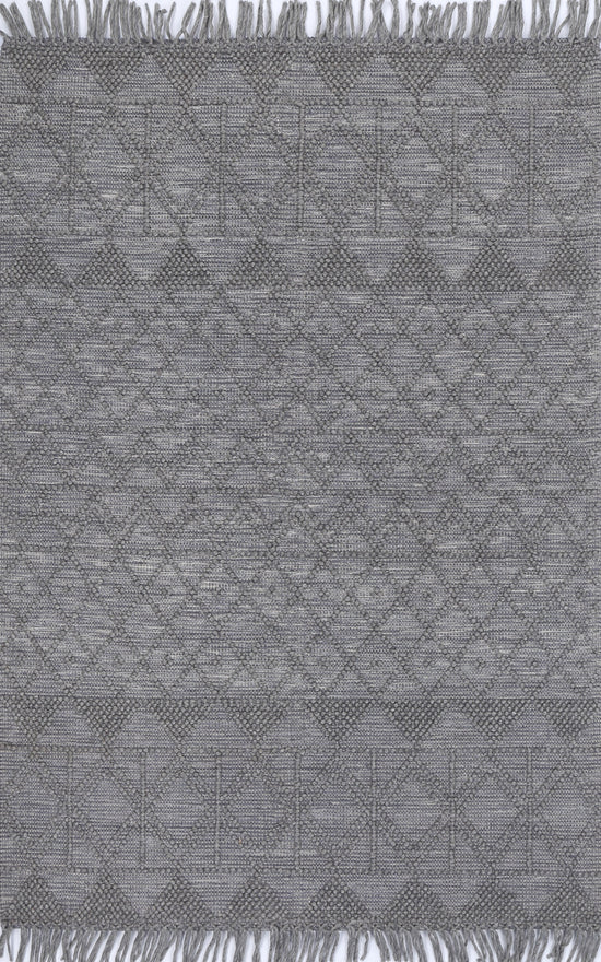 Diego Inca Grey Multi Wool Rug - DIEG01