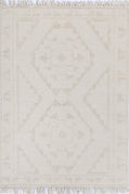 Diego Ornamental Beige Wool Rug - DIEG03