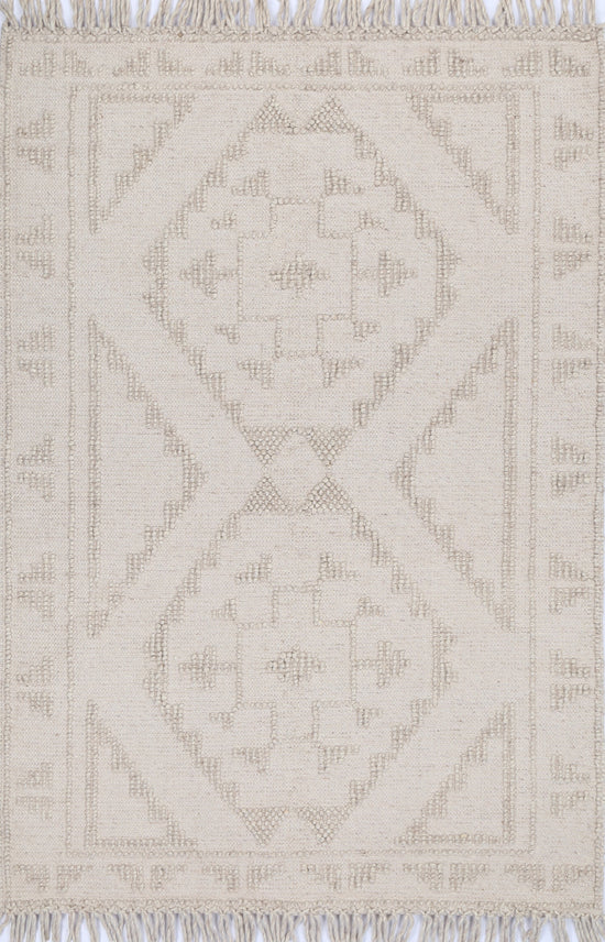 Diego Ornamental Brown Wool Rug - DIEG03