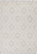 Diego Geometric Beige Wool Rug - DIEG04