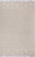 Diego Geometric Brown Wool Rug - DIEG04
