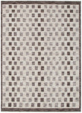 Horizon Ivory Grey Checkered Rug H102