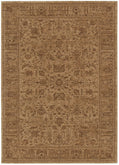 Heritage Distressed Border Mustard Rug - H105