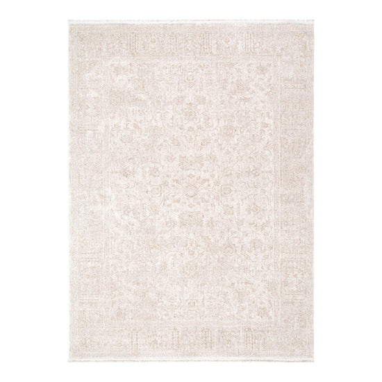 Heritage Distressed Border Beige Rug - H106: (Different Tassel)
