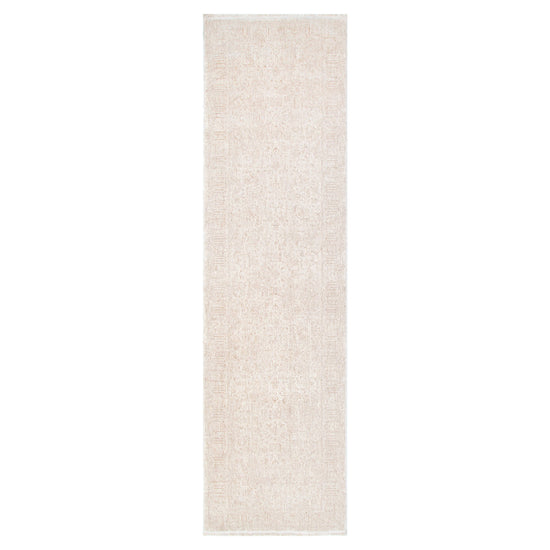 Heritage Distressed Border Beige Runner- H106: (Different Tassel)