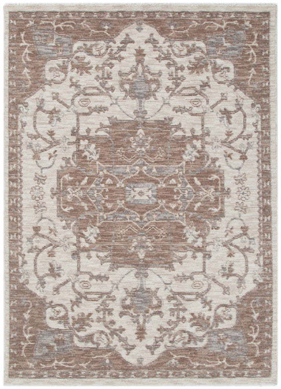 Horizon Ivory Beige Medallion Rug H114