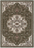 Horizon Olive Green Medallion Rug H116