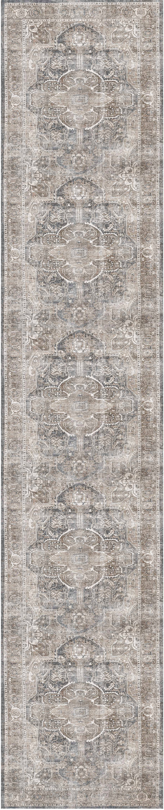 Distressed Vintage Kendra Ash Runner Rug - VITAL 3206-04