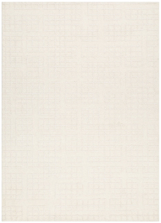 Abasco Ivory Knitted Wool Rug