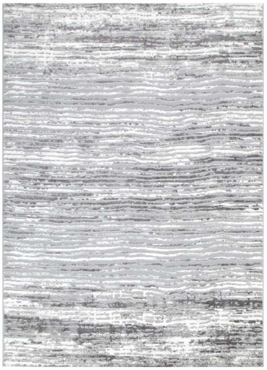 Jade Distressed Lines Grey Rug - JADE002