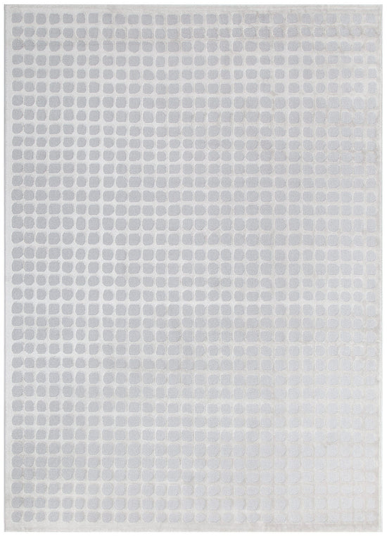 Jade Geometric Shapes Grey Rug - JADE006