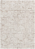 Mila Geometric Squares Cream Brown Rug - MIL8: New Arrival