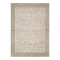 Eco Weave Plain Border Cream Beige Jute and Wool Rug