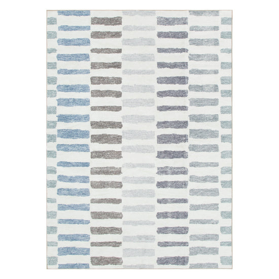 Washwell Modern Stripes Machine Washable Rug - WASH003
